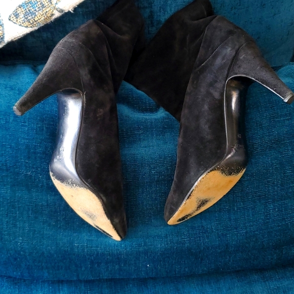 Black suede boots - Picture 7 of 8